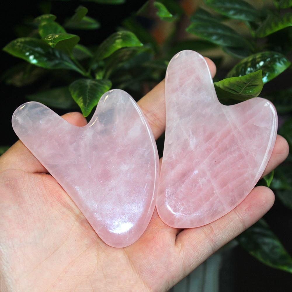 Natural Rose Quartz Scrapping Plate