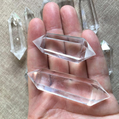 Natural Healing Crystals Clear Quartz Crystal Double Point