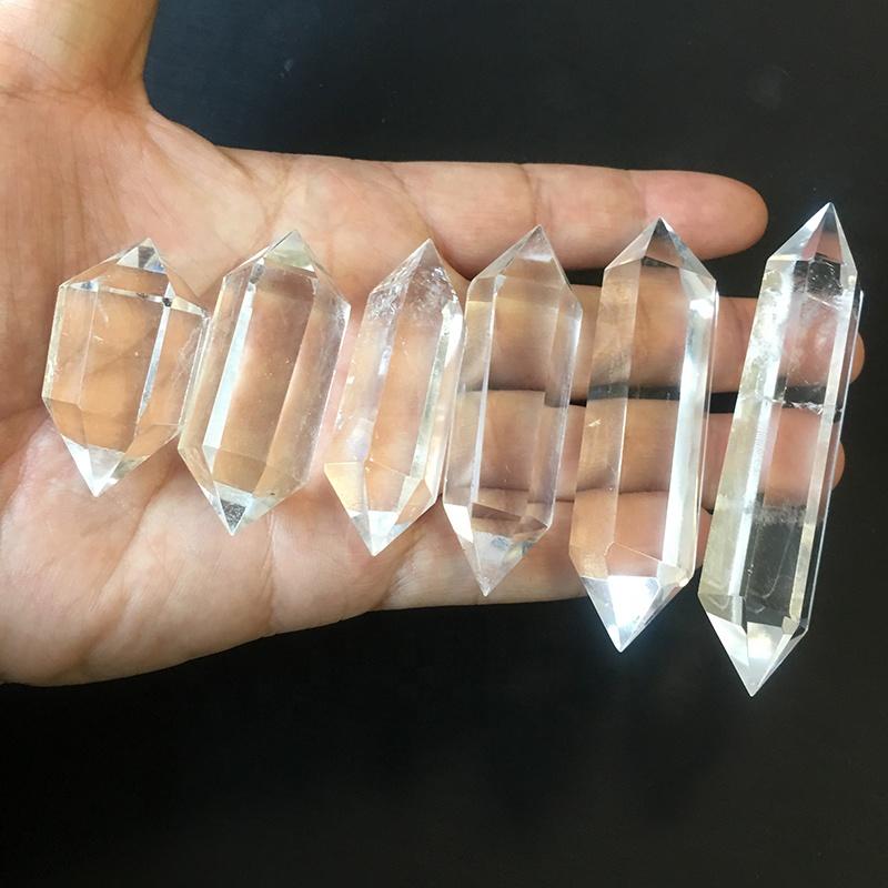 Natural Healing Crystals Clear Quartz Crystal Double Point