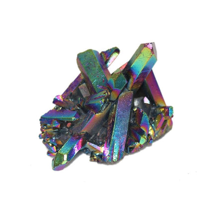 Rainbow Aura Quartz Crystal Cluster