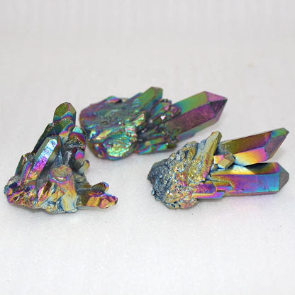 Rainbow Aura Quartz Crystal Cluster