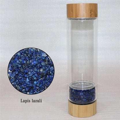 Bamboo Lid Lapis Lazuli Water Bottle