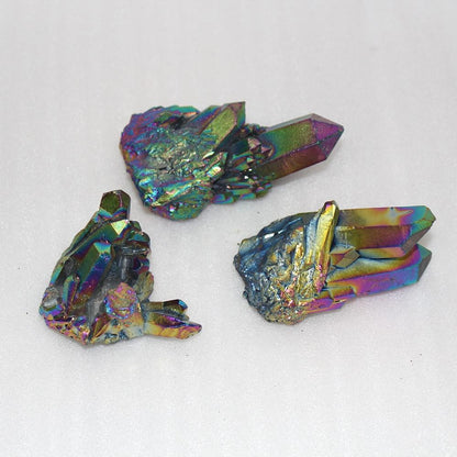 Rainbow Aura Quartz Crystal Cluster