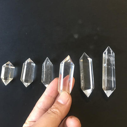 Natural Healing Crystals Clear Quartz Crystal Double Point