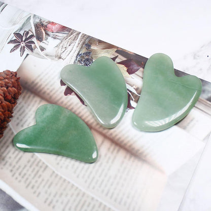 Natural Green Aventurine Scrapping Plate