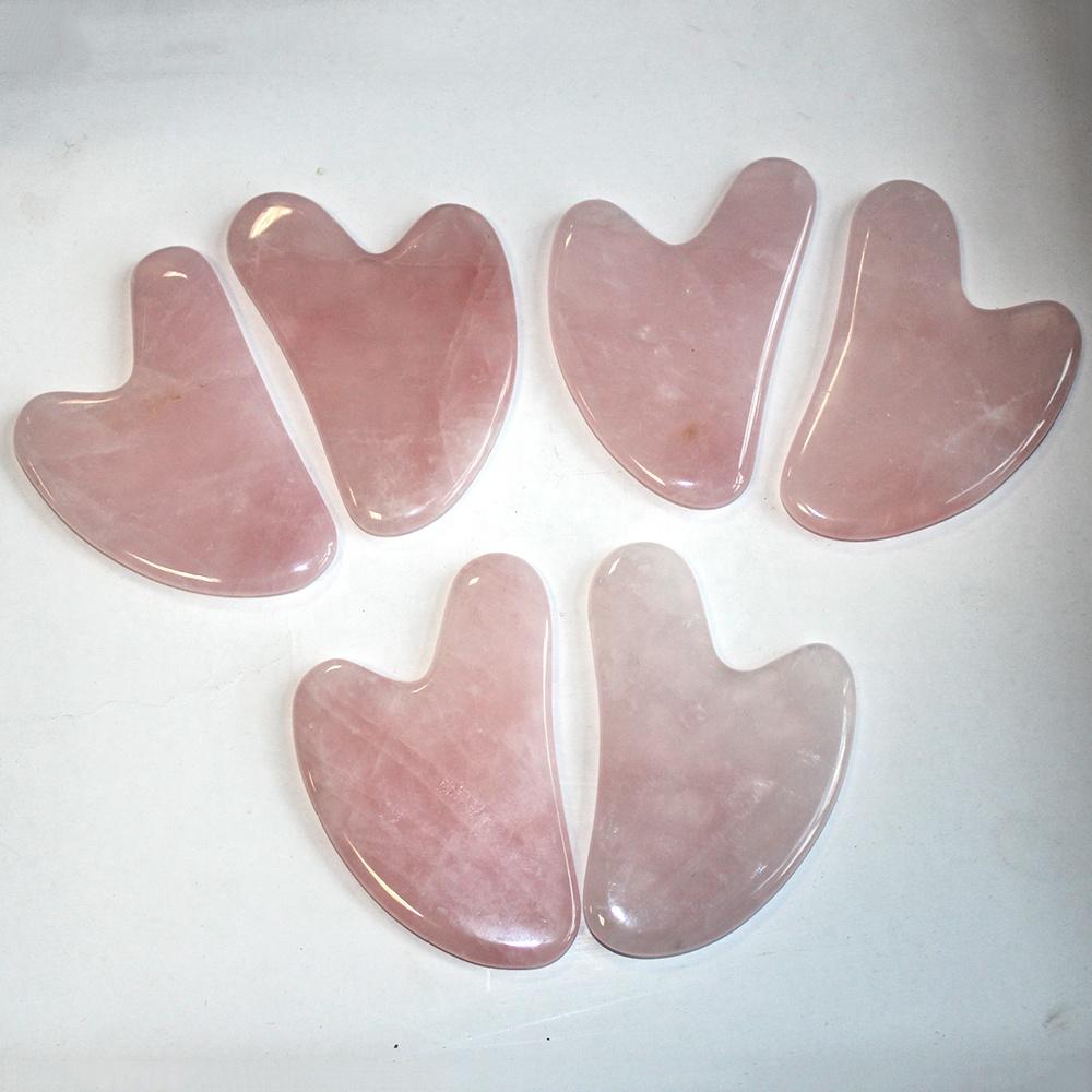 Natural Rose Quartz Scrapping Plate