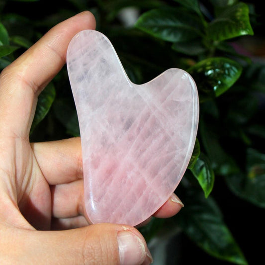 Natural Rose Quartz Scrapping Plate