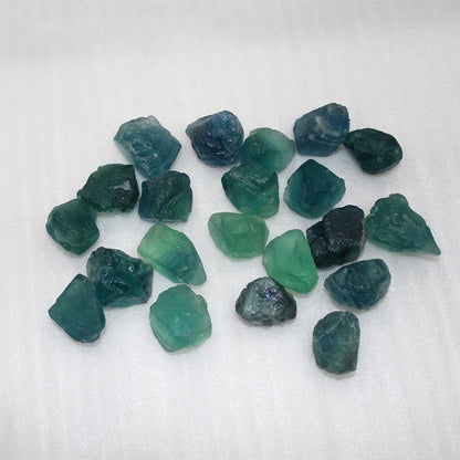 Natural Green Fluorite Raw Tumbled Stone