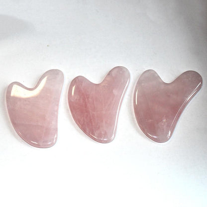 Natural Rose Quartz Scrapping Plate