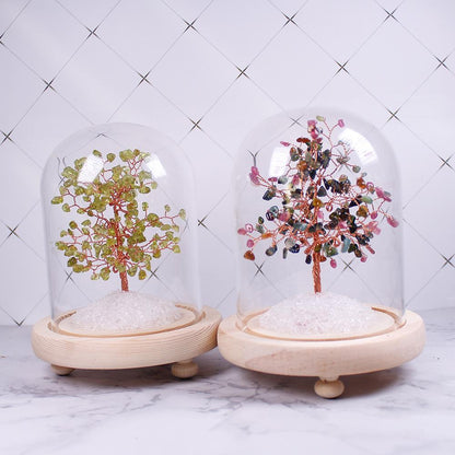 Natural Crystal Fortune Tree Landscape Bottle Crystal Tree