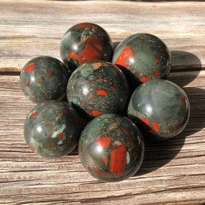 Natural Healing Quartz Dragon Blood Stone Sphere