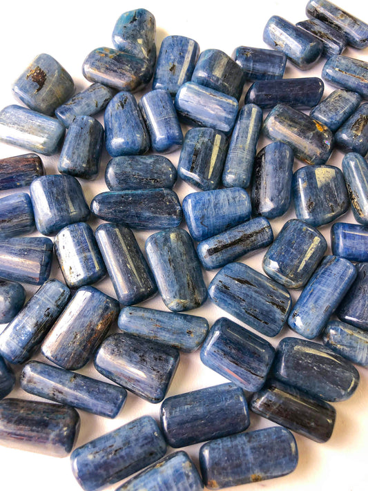 BLUE KYANITE TUMBLED STONE