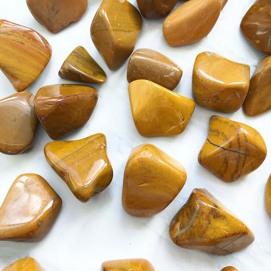 YELLOW JASPER TUMBLED STONE