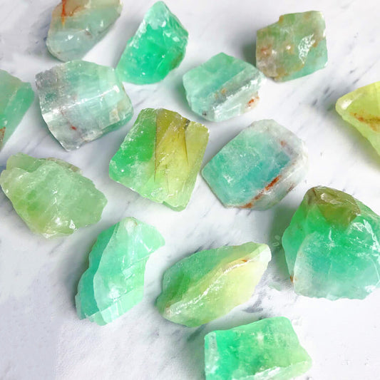 GREEN CALCITE RAW STONE