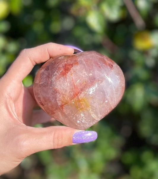 Fire Quartz Heart