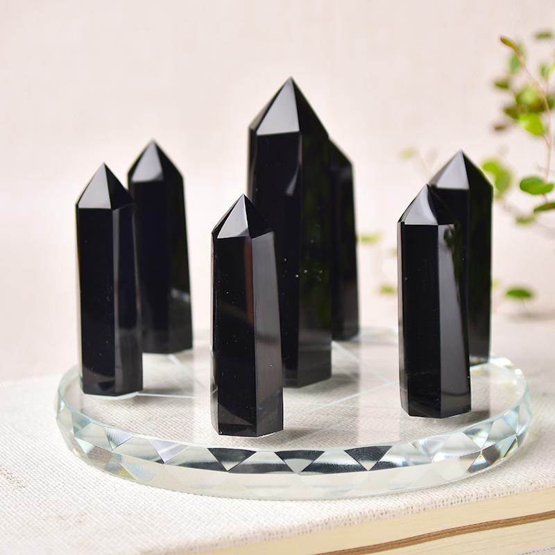 1set Seven Star Plate Natural Crystal Point Chakra Healing Stone