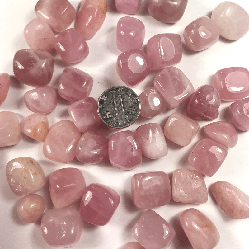 10-20MM Natural Polished Rose Quartz Crystal Tumbled