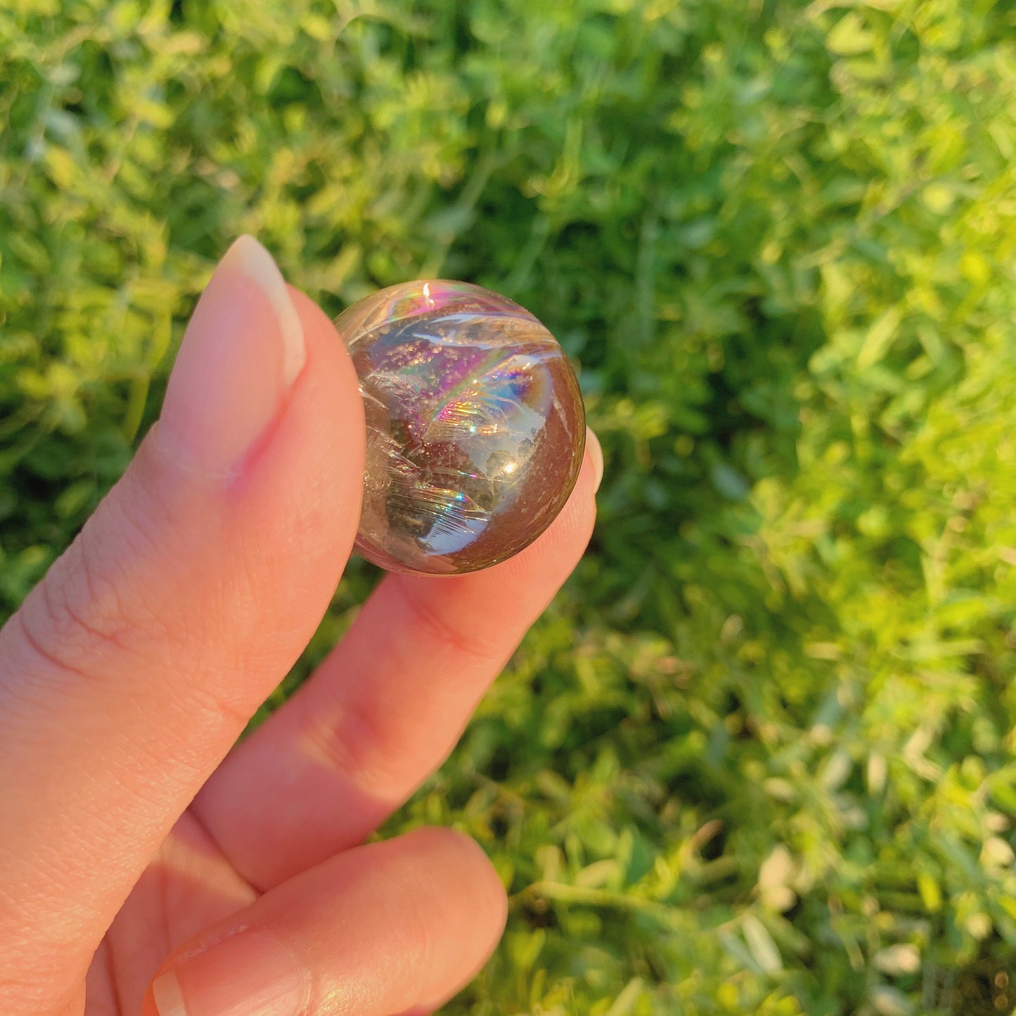 Natural rainbow SMOKY Small Spheres