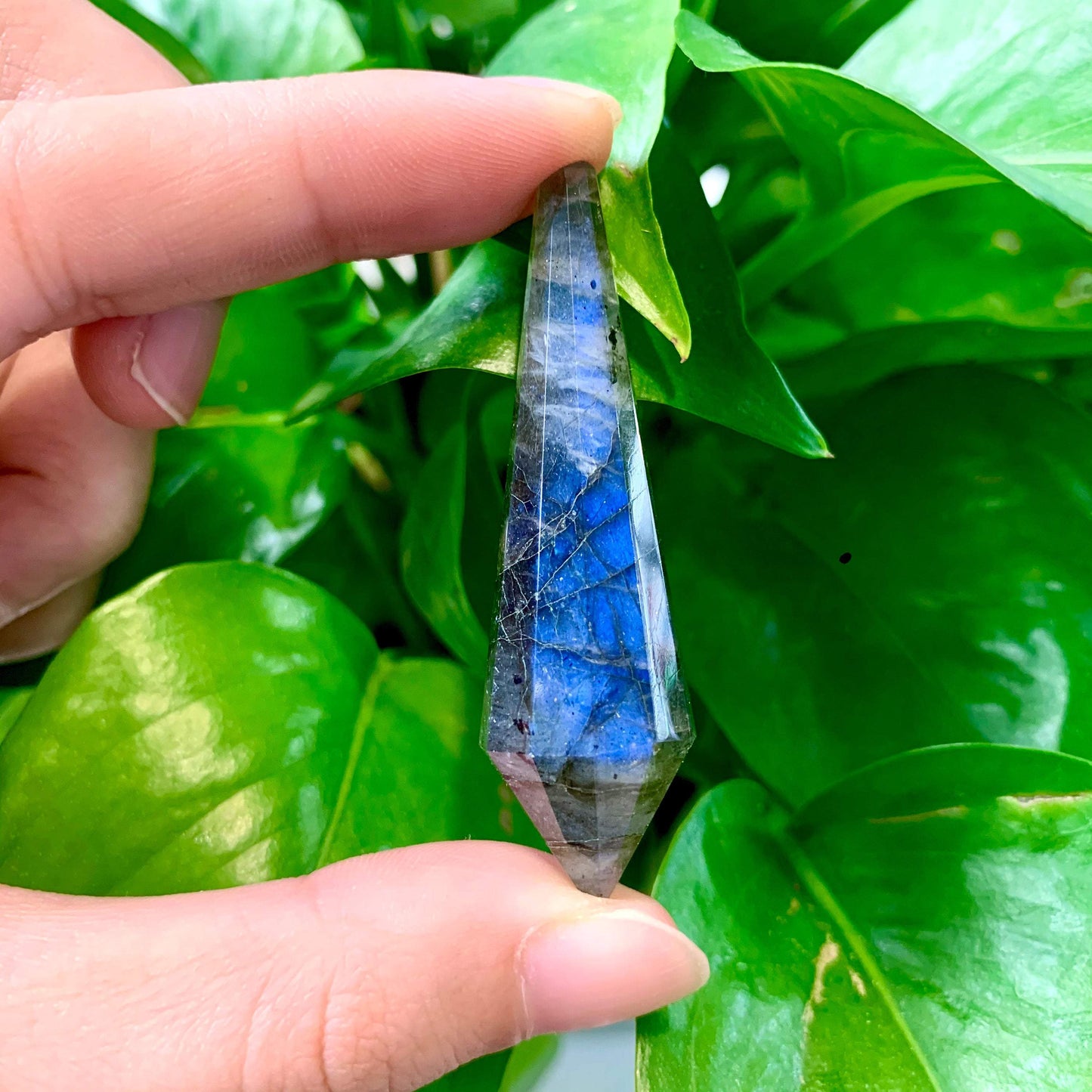 Natural LABRADORITE PENDULUM