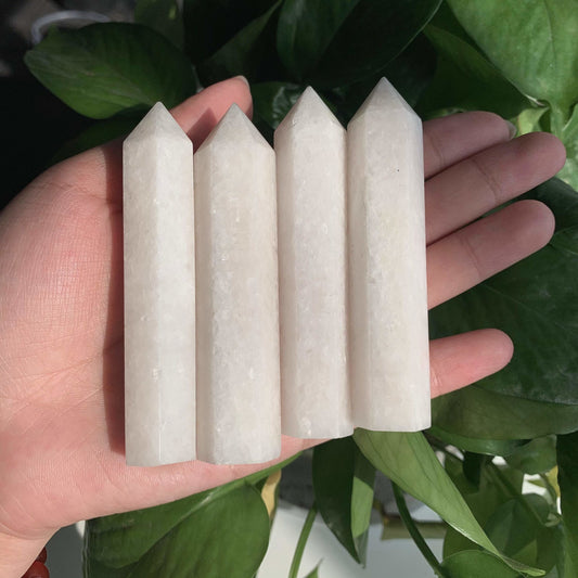 Natural White Jade Point