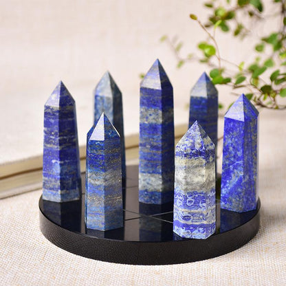 1set Seven Star Plate Natural Crystal Point Chakra Healing Stone